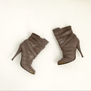 Joie Taupe Santo wrap Leather Boots size 5(35)
